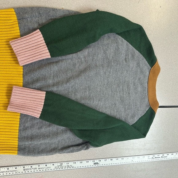 Color block Button-Up Cardigan - Picture 2 of 2
